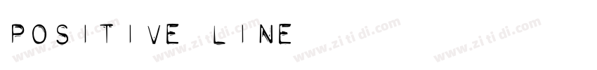 POSITIVE LINE字体转换